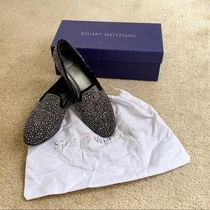 💖NIB Stuart Weitzman studded black loafer flats 6